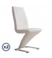 Z 2x Stainless Steel Bonded Dining Chairs In Multiple Colour
